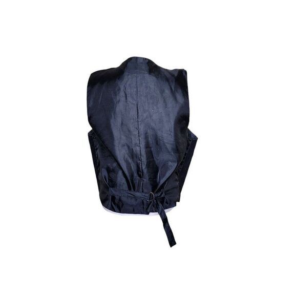 Vintage 90s Leather Suede Vest Mens Size L Black - Picture 4 of 8
